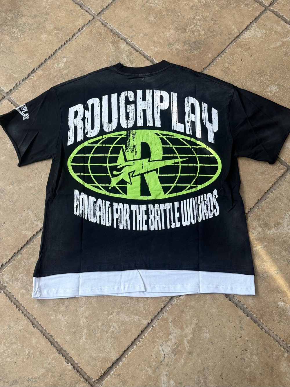 Black Rough Play T-Shirt - Picture 3 of 5